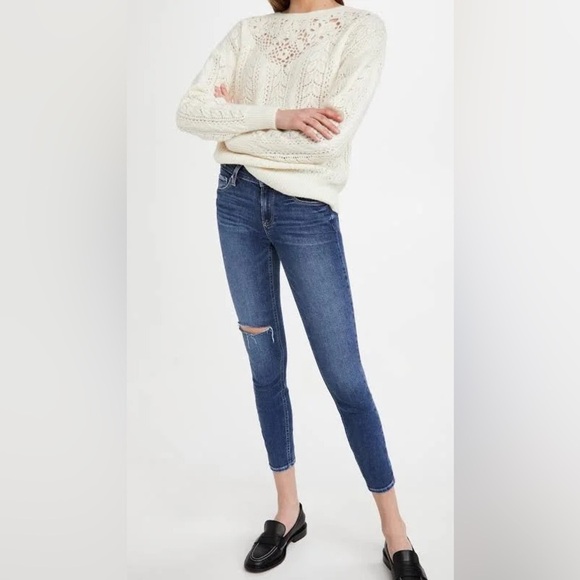 PAIGE Denim Verdugo Crop Ankle Jeans in Medium Wash - Picture 4 of 9